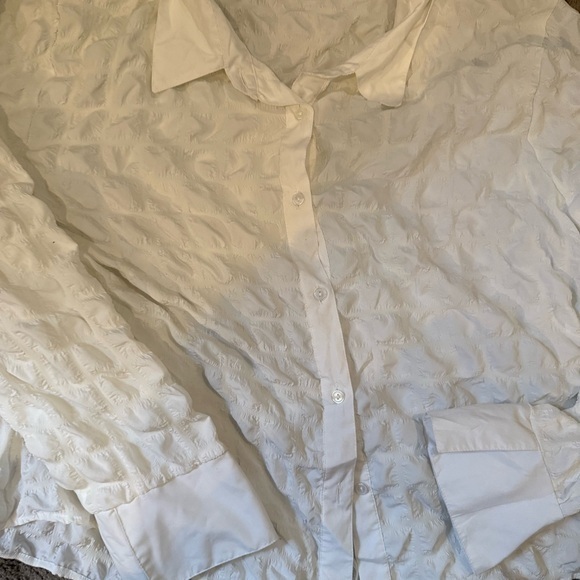 Daisy Street Plus bubble 90s‎ fitted shirt - Picture 5 of 8